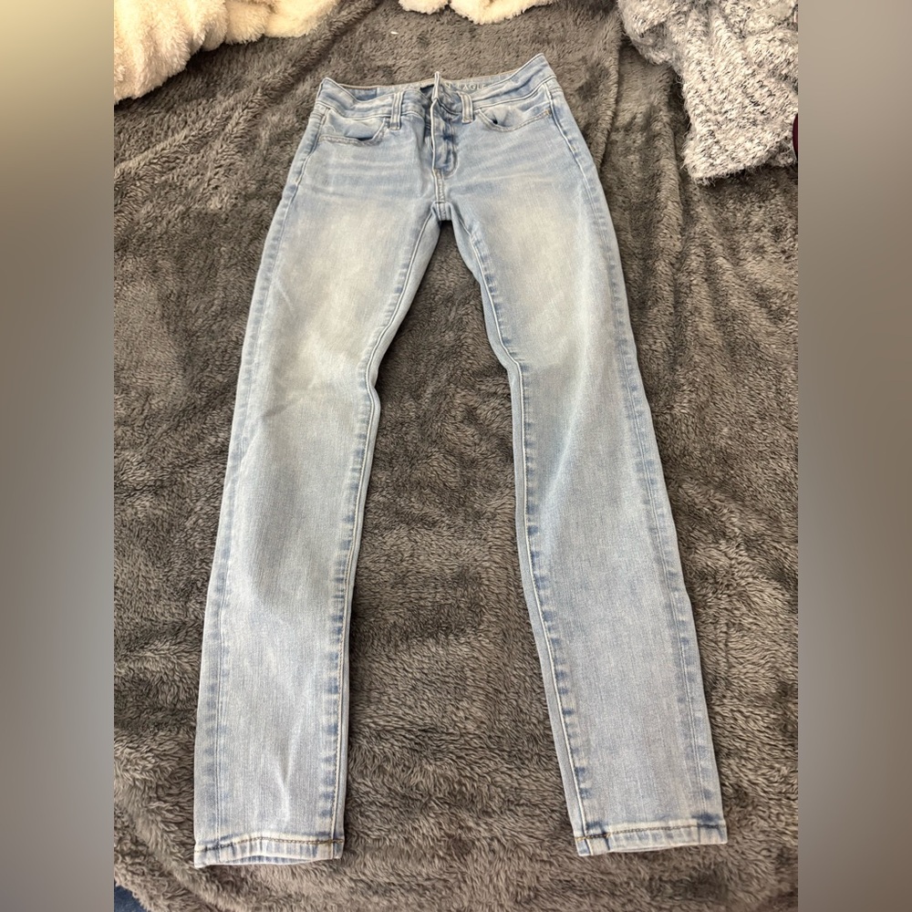 American Eagle Outfitters Light Wash Denim Jeggings